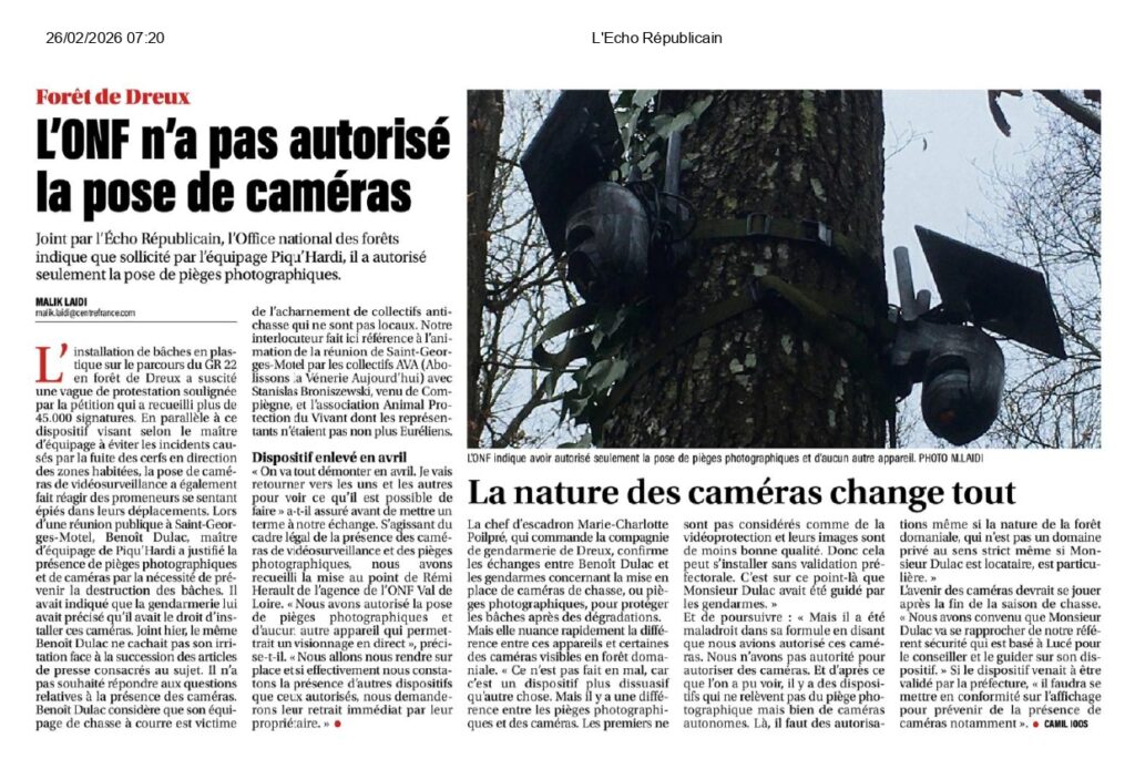 Chasse à cour à Dreux