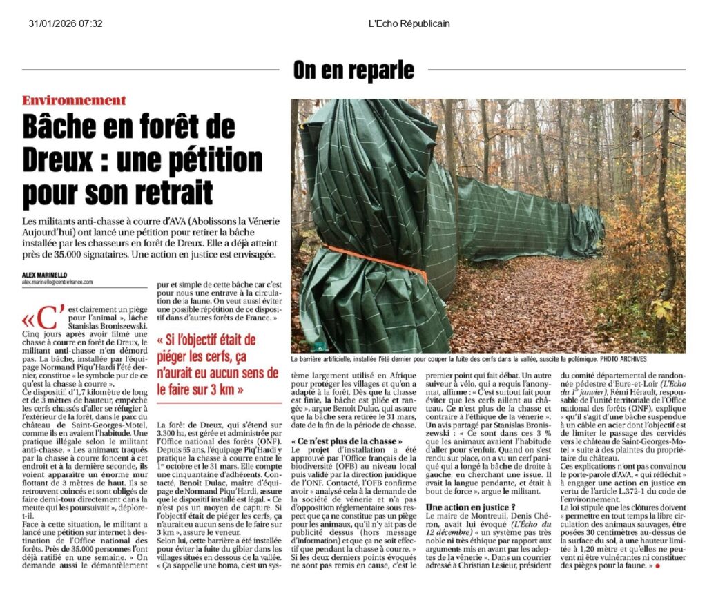 Chasse à cour à Dreux